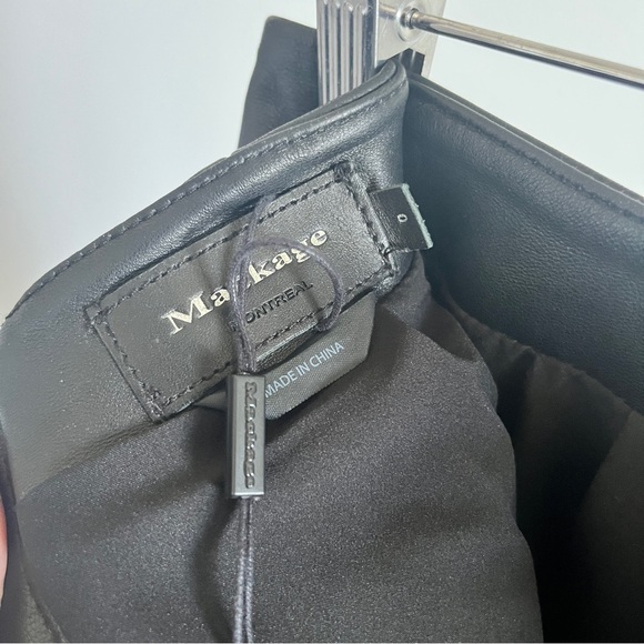 NWT Mackage Montreal Leather Mini Skirt - Picture 2 of 8